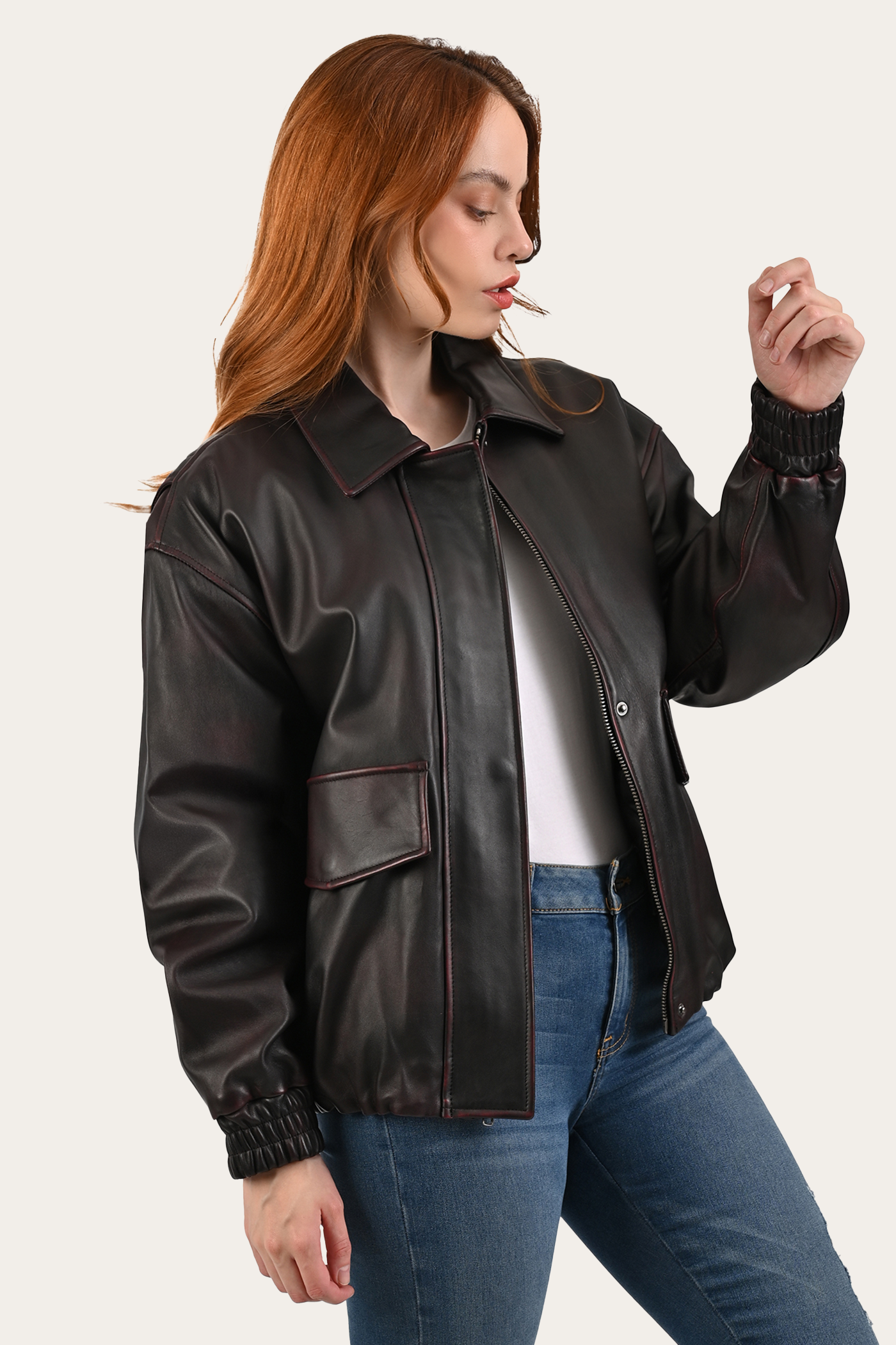 Harper Oversized Bomber - Image 4