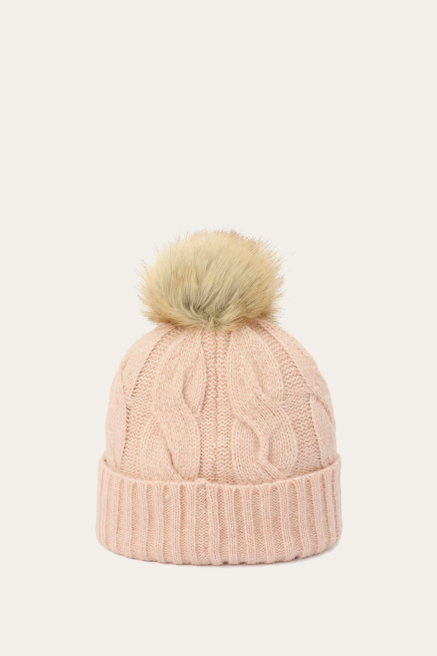 Wide Cable Cuff Hat - Image 3