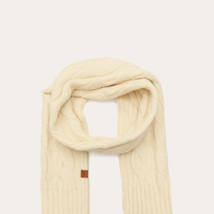 Wide Cable Scarf