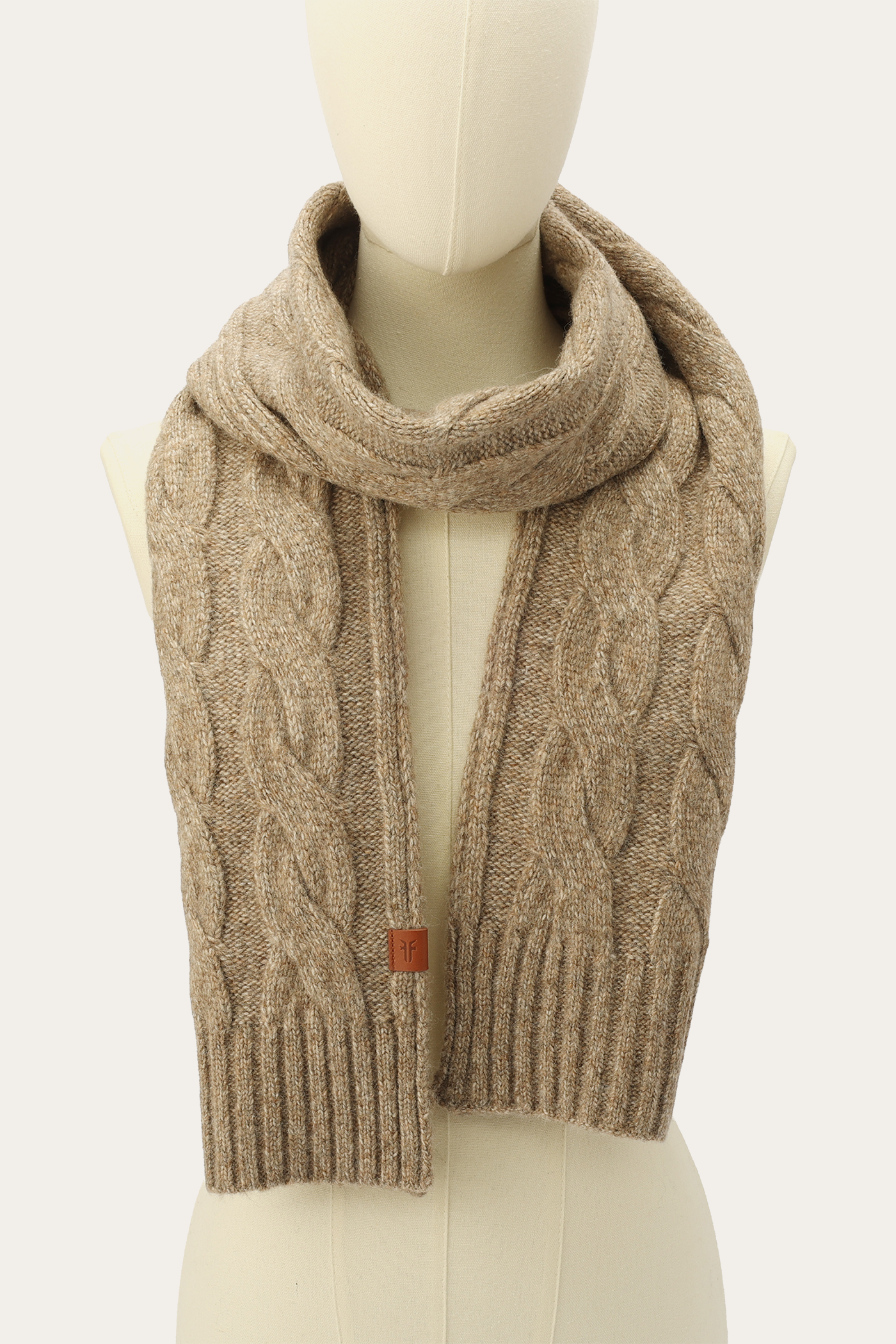 Wide Cable Scarf - Image 6
