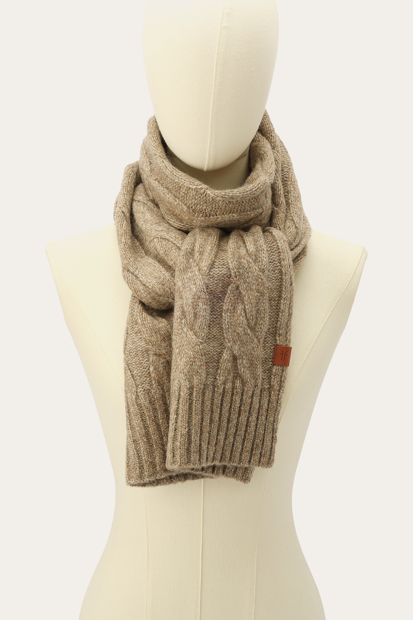 Wide Cable Scarf - Image 5
