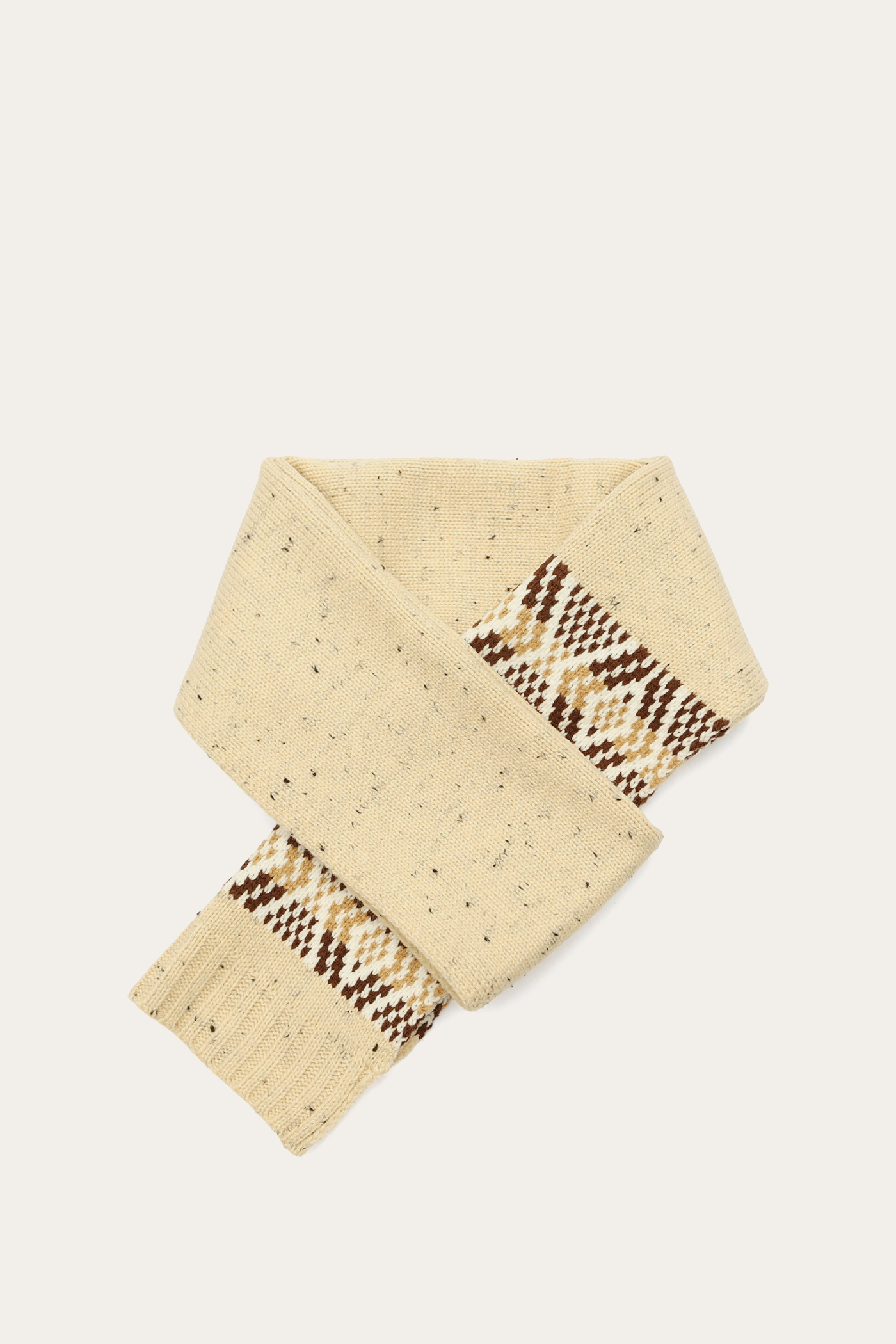 Tweed Fair Isle Scarf - Image 2