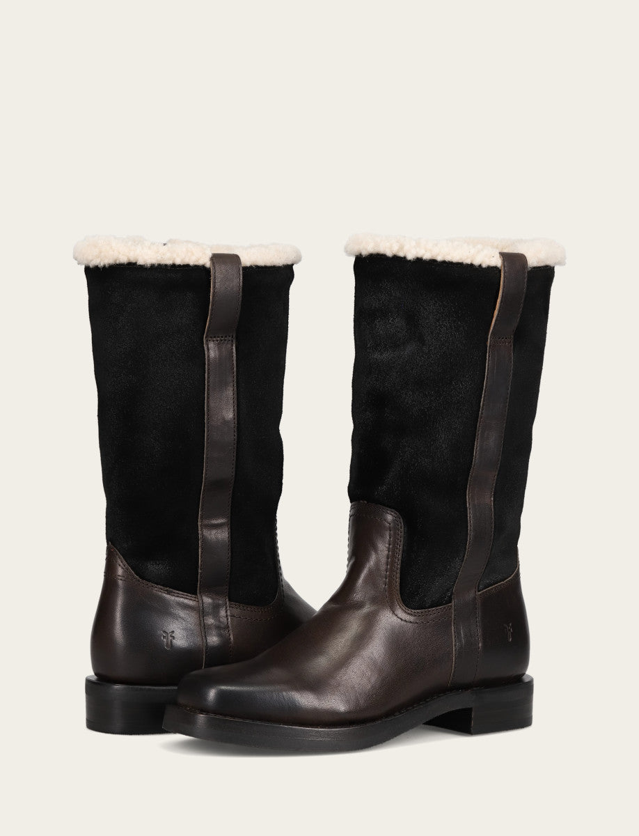 Campus Low Heel Mid Shearling Boot - Image 4