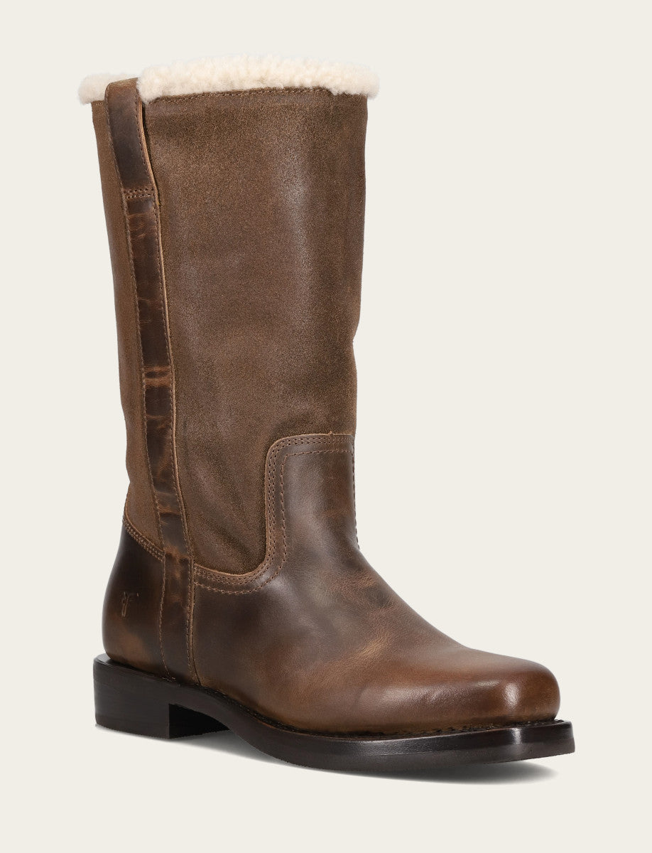 Campus Low Heel Mid Shearling Boot - Image 2