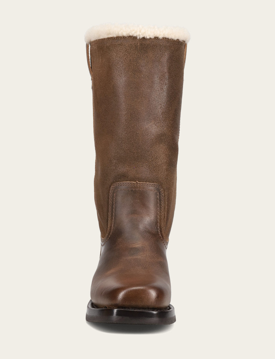 Campus Low Heel Mid Shearling Boot - Image 5