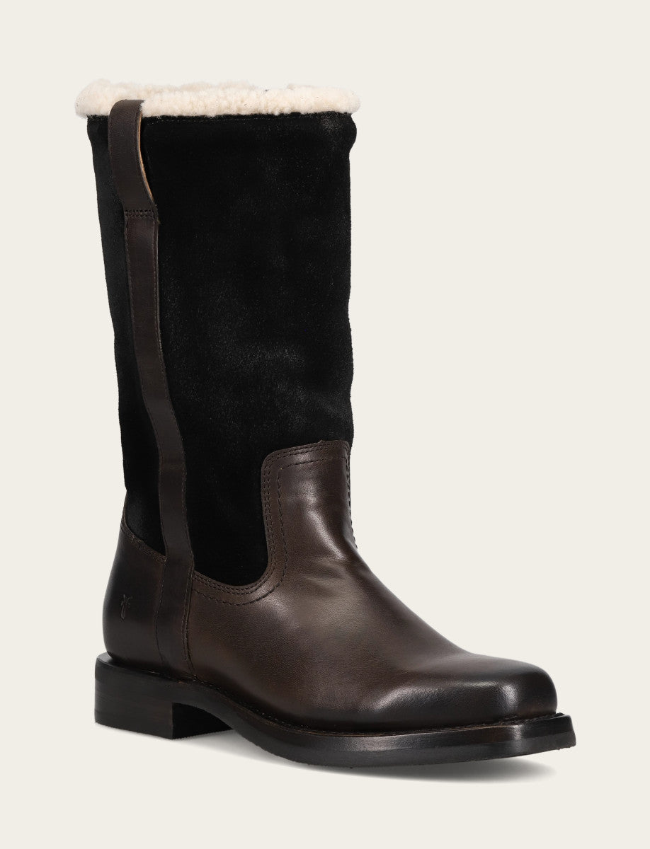 Campus Low Heel Mid Shearling Boot - Image 2