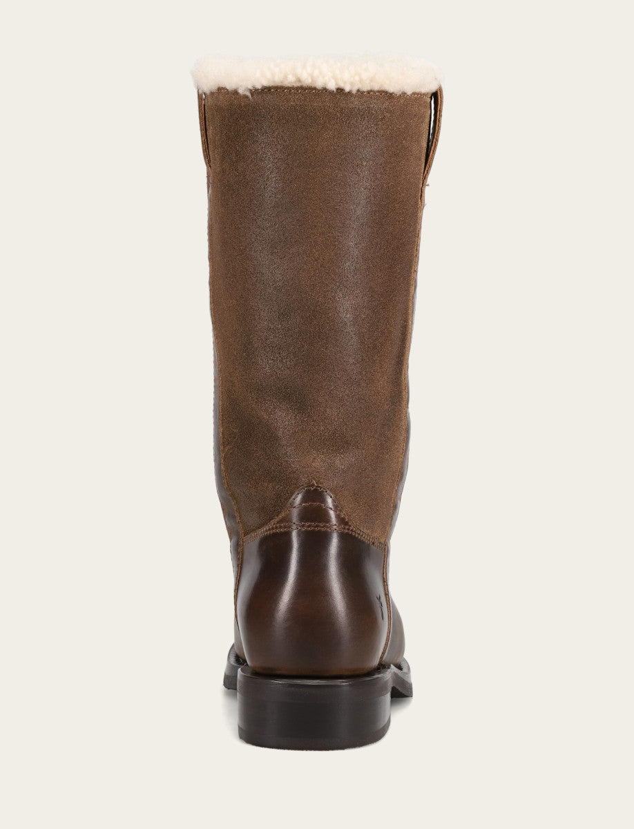 Campus Low Heel Mid Shearling Boot - Image 6