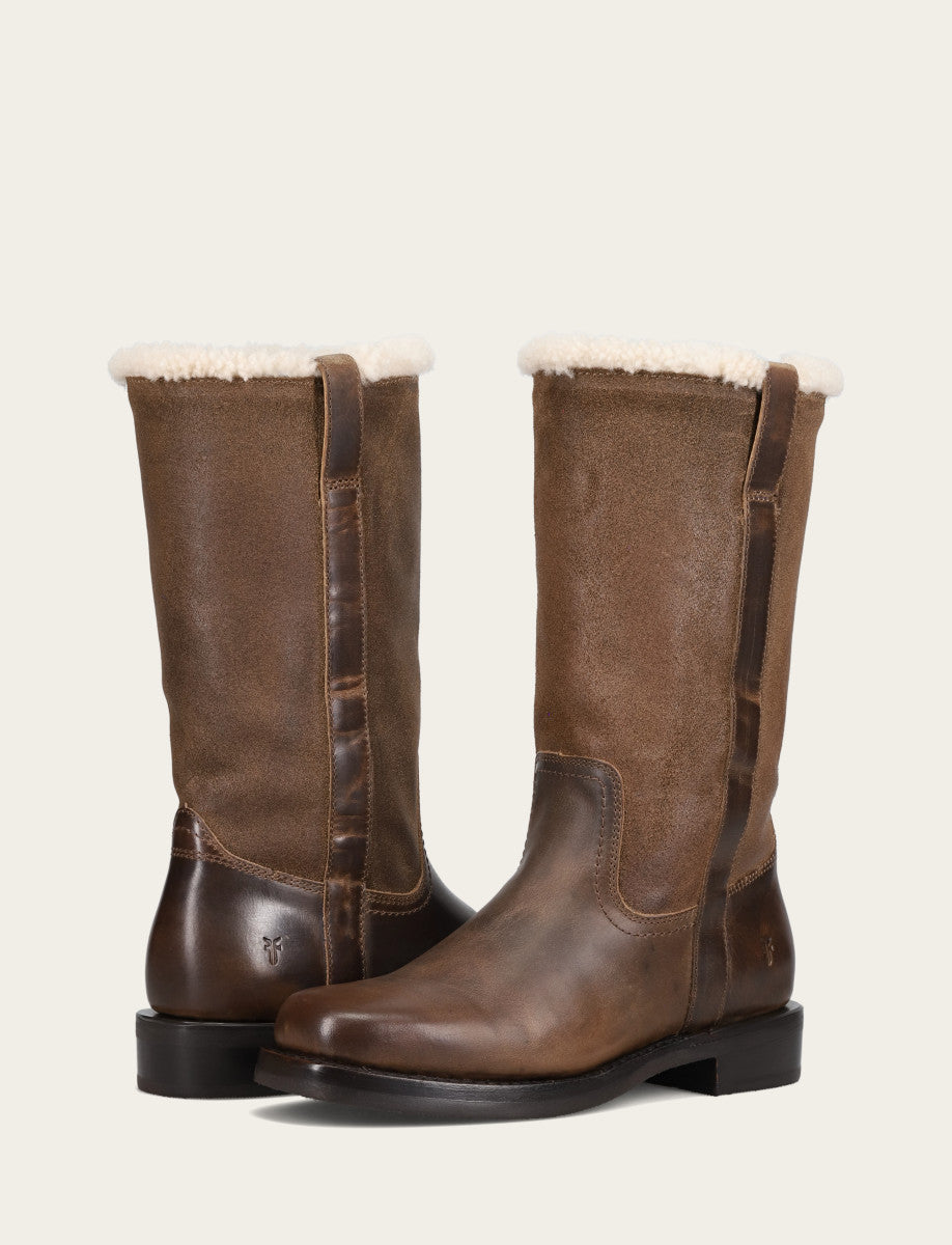 Campus Low Heel Mid Shearling Boot - Image 4