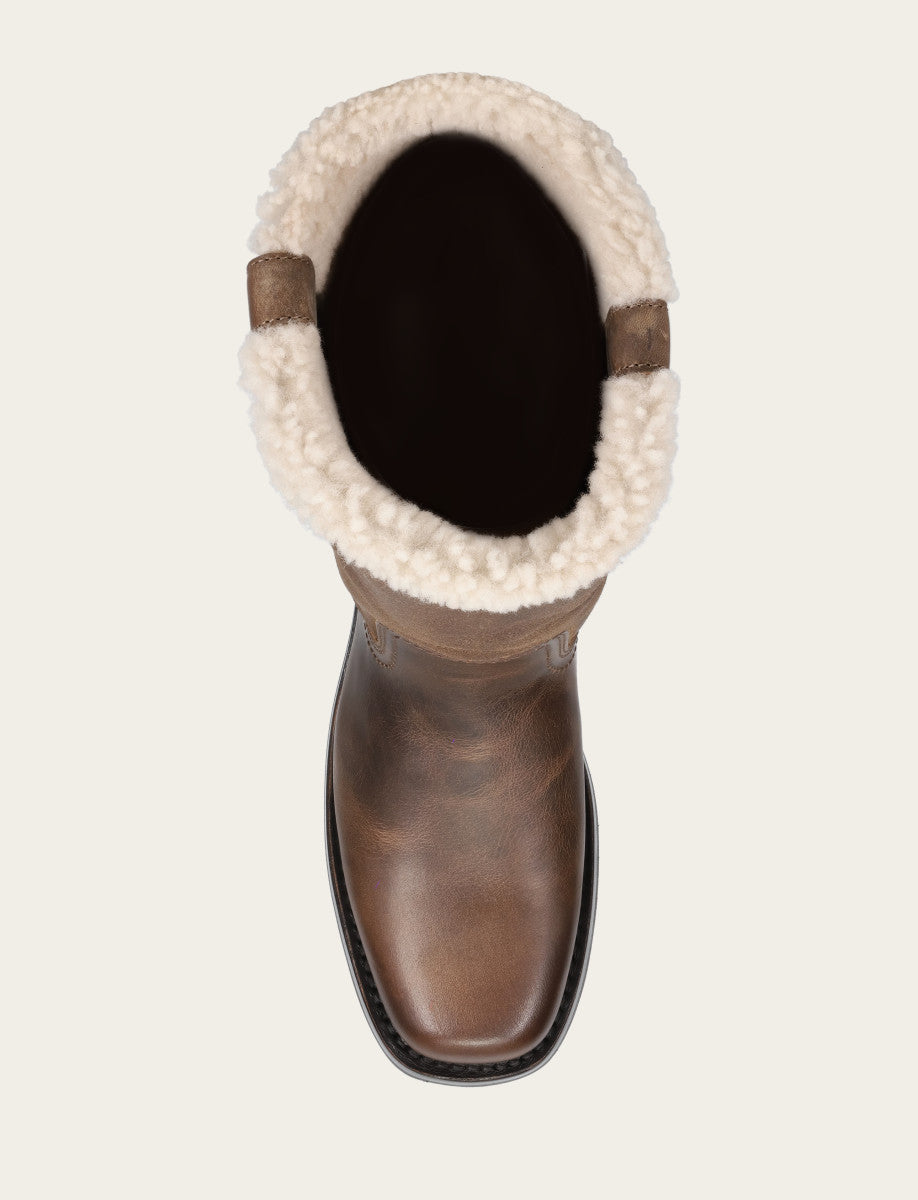 Campus Low Heel Mid Shearling Boot - Image 7