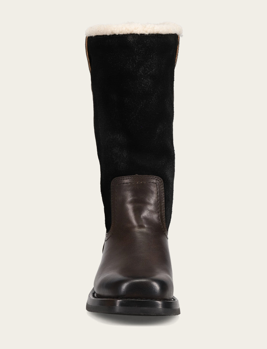 Campus Low Heel Mid Shearling Boot - Image 5